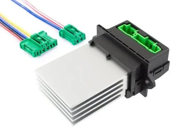 Renault Modus реостат печі резистор + 2X вилка (2 контакти + 4 контакти) комплект 6441L2, Рено Модус