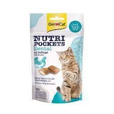Снеки Для кішок Gimborn GimCat Nutri Pockets Dental для росту зубів 60 г. 60 г