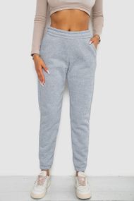 Спортивные штаны женские на флисе  -уценка, цвет светло-серый, 238R57828-1-U-3
