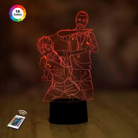 3D светильник ночник с пультом "Нишиноя Юу и Танока Рюноска" 3DTOYSLAMP