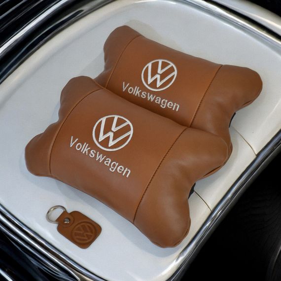 Автомобільна подушка для шиї з лого Volkswagen, Подушка підголівник з логотипом, Подушки для машини OT-20 | Зображення 7