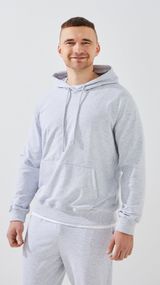 Худі однотонний чоловічий GENUA G01223-0004 3XL Сірий shop (2000999473463)