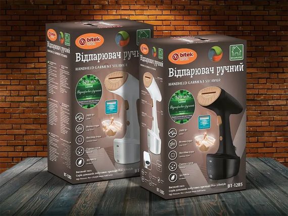 Отпариватель ручной для одежды Bitek BT-1285W 2400 Вт белый | Зображення 2