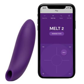 Кліторальний вакуумний смарт-стимулятор We-Vibe Melt 2 фіолетовий Sex Aura
