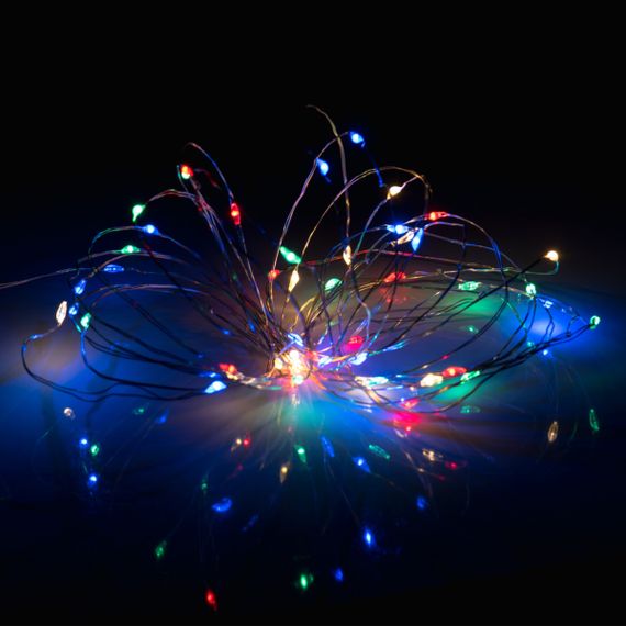 Электрическая гирлянда YES Нить 975039 5 м 50 LED мультиколор | Зображення 1