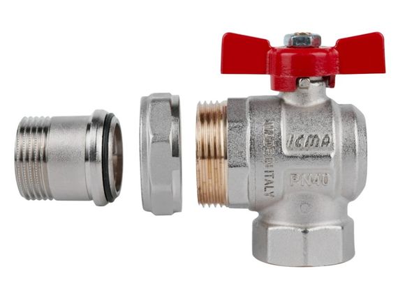 Кран кульовий Icma FAR. ROSSA 1" кутовий №361 (87361AF11) | Зображення 2