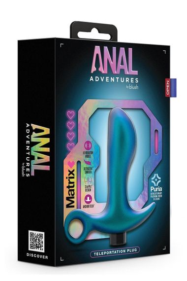 Масажер простати Blush Anal Adventures з вібрацією, 11.5 см Sex Aura | Зображення 6