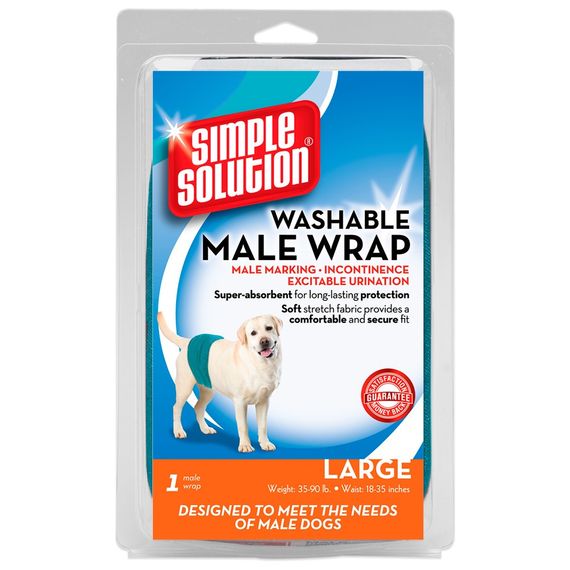 Багаторазовий памперс для собак Simple Solution Washable Male Wrap Large, розмір L