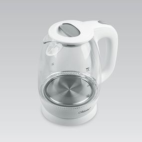 Электрочайник стеклянный Maestro MR-063-WHITE, 1.7 л, 2200 Вт, с подсветкой