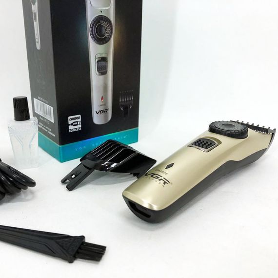 Тример для бороди VGR V-031 / Машинка для стрижки бороді / Електрична машинка UY-820 для стрижки