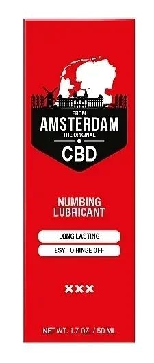 Вагинальный гель на водной основе с пролонгирующим эффектом Original CBD from Amsterdam - Numbing Lubricantl, 50 ml Sex Aura | Зображення 2