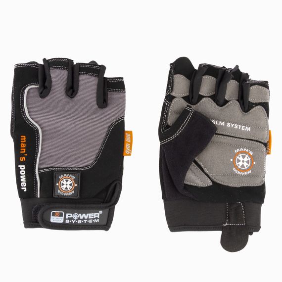 Рукавички для фітнесу Power System PS-2580 Man’s Power Black/Grey XXL | Зображення 6