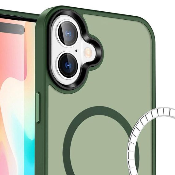 Чехол Ummi Colorful with MagSafe для Apple iPhone 17 (6.3") Зеленый / Dark Green | Зображення 1