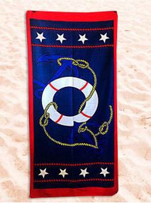 Полотенце пляжное Kanat 75х150 Махра/Велюр