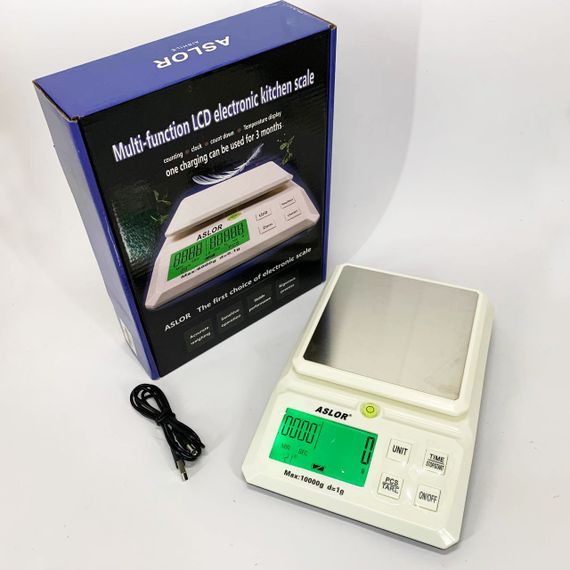 Цифрові ваги для приготування їжі, Ваги кухонні з LED дисплеєм для кухні з функцією тари AV-24 | Зображення 1