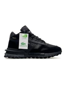 Зимние Мужские кроссовки New Lacoste Elite Active High Fur All Black (топ качество) А4865 43 27,5 - 28 см