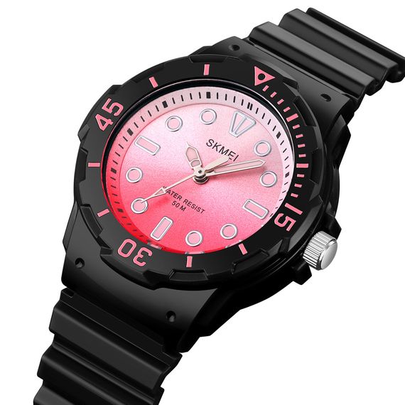 Жіночий годинник Skmei 2012BKPK Black-Pink | Зображення 1