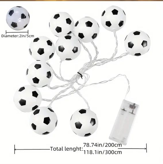 Гірлянда світлодіодна Футбол | Зображення 3