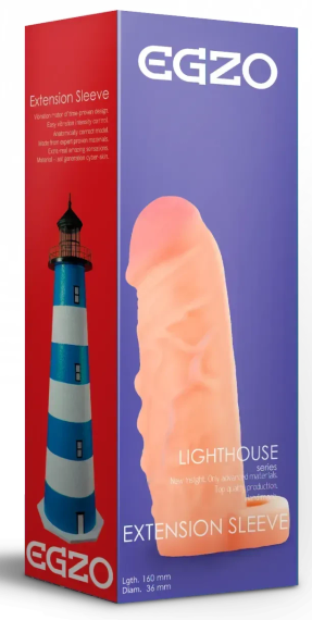 Подовжуюча насадка - презерватив EGZO Ciberskin ES003 ( 16 см х 3,6 см ) Sex Aura | Зображення 3