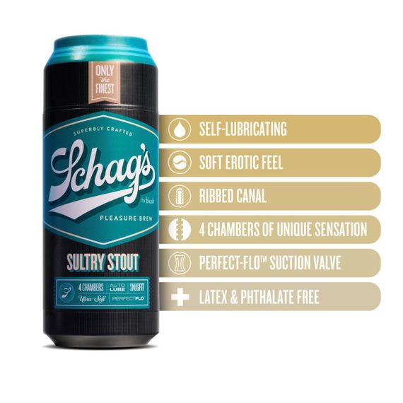 Мастурбатор – банка пива Blush Schag's – Sultry Stout Masturbator – Frosted, самозмащуваний, вакуум | Зображення 2