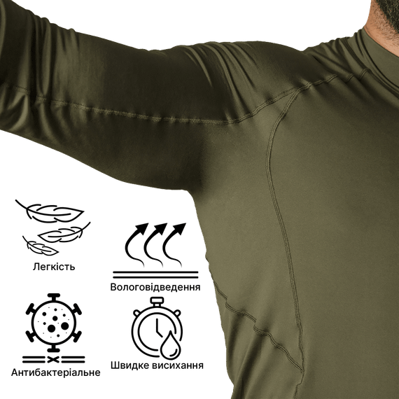 Комплект базового шару LVL1 2.0 Олива (8366), XL | Зображення 2