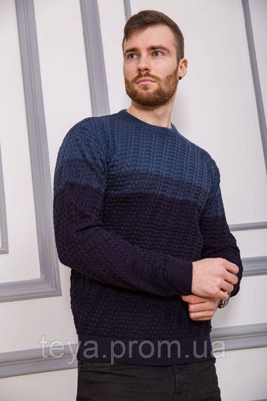 Свитер мужской, цвет джинс, размеры XL, L FA_001990 | Зображення 2
