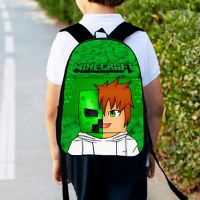 Рюкзак детский майнкрафт "Minecraft" 34х27см,городской ранец для мальчика с принтом (00309)
