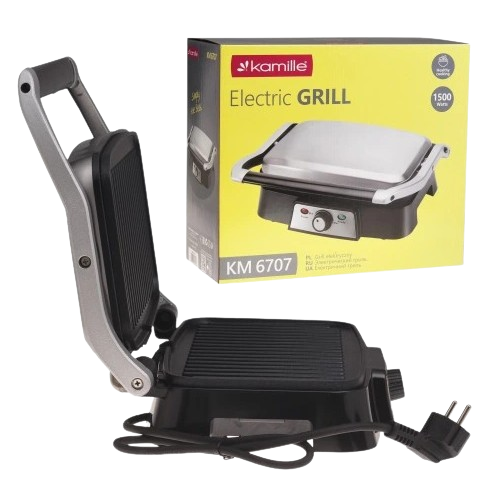 Електричний гриль 1500W 6707 KAMILLE | Зображення 3