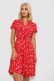Платье софт с принтом, цвет красный, 230R0032