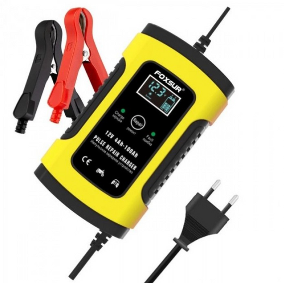 Зарядний пристрій для автомобільного акумулятора Smart Charger 12V 6A • Повністю автоматичний зарядний пристрій з 3 етапами зарядки