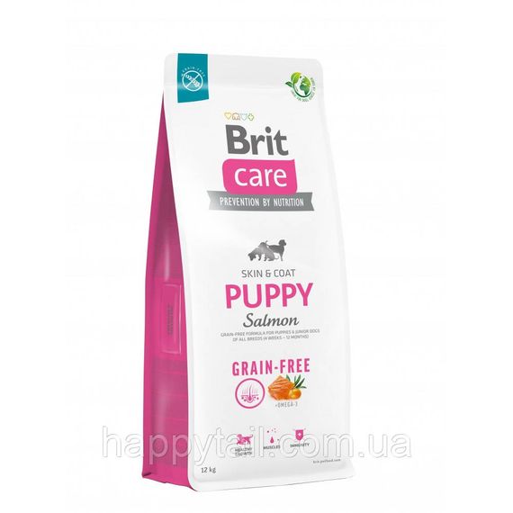 Беззерновой корм Brit Care Grain-free Puppy для щенков, лосось и картофель, 12 кг