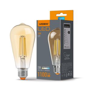 Світлодіодна лампа VIDEX Filament ST64FA 10W E27 2200K бронза