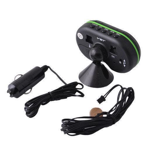 Автомобильные часы VST-7009V подсветка + 2 термометра + вольтметр, питание от аккумулятора авто 12В-24В XE-63 | Зображення 3