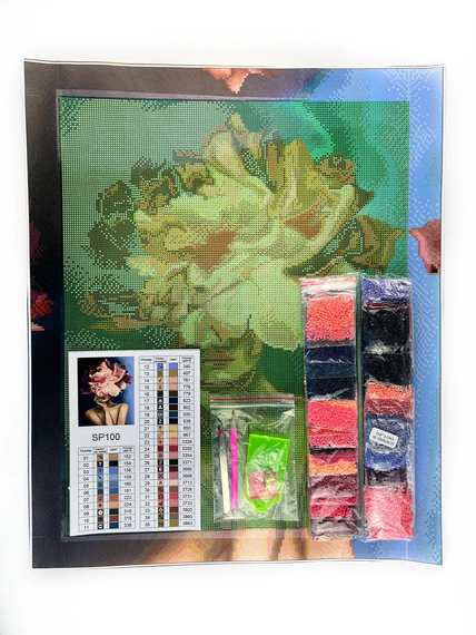 Алмазна мозаїка Загадкова леді 40х50 см ColorArt SP100 | Зображення 2