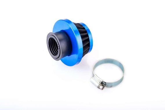 Фільтр повітряний (нульовик) Ø28 mm (синій) KM (mod:KY-A-140)