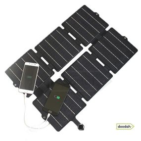 Сонячна панель складна / портативна - CARPRIE ETFE 42 Вт, USB 3.0, 5,5*2,5 12V Black