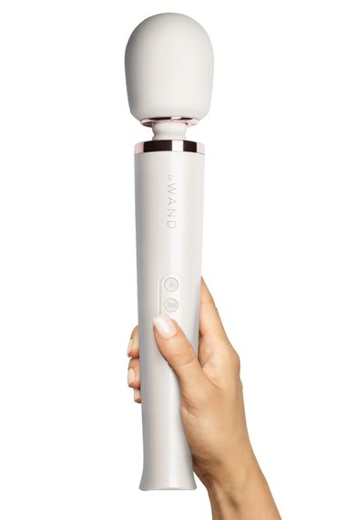 Вібратор мікрофон Le Wand RECHARGEABLE MASSAGER, перлово-білий
