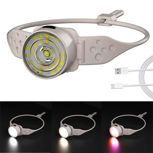 Фонарь налобный G25 XPG+30SMD белый, желтый, красно - синий, АКБ Li-Ion, ЗУ Type-C | Зображення 6