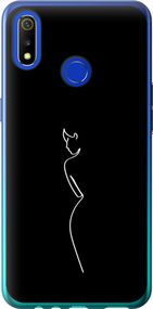 Чехол на Realme 3 Силуэт1 "4590u-1869-17620"