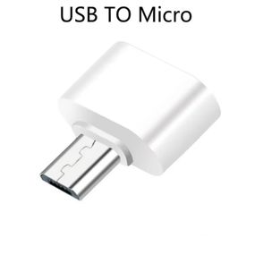 Універсальний адаптер Micro USB до USB, для планшетів, ПК, телефонів. Білий