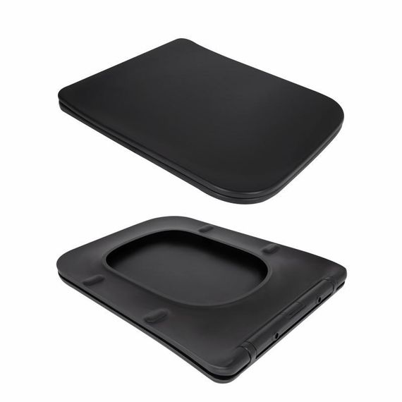 Унітаз підвісний Qtap Gemini Ultra Quiet 485×340×350 мм, Matt Black, з сидінням Slim Duroplast / Soft-close / Quick Release | Зображення 7