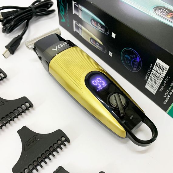 Машинка для стрижки от акб VGR V-975, Хороший беспроводной триммер, Машинка для стрижки волос домашняя MS-61 | Зображення 7