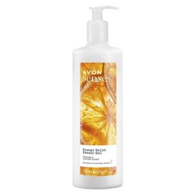 Увлажняющий гель для душа Avon Senses Сочный апельсин Orange Twist Shower Gel с апельсином и жасмином 720 мл