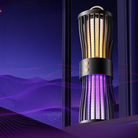 Безшумна лампа-пастка для комарів, нічник, зарядка через USB, LY-936