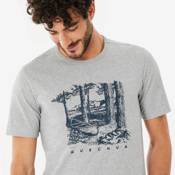 Футболка чоловіча NH100 сіра - 3XL. | Зображення 3