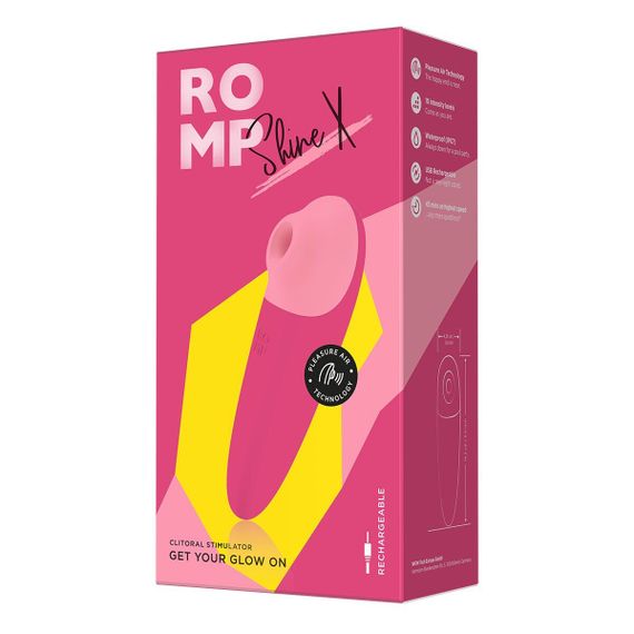 Вакуумный клиторальный стимулятор Romp Shine X, 10 уровней интенсивности | Зображення 8