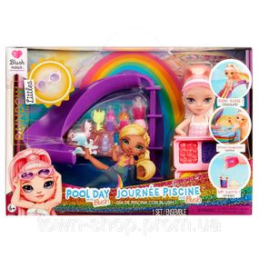 Детский игровой набор с куклой серии "Littles" - Счастливый праздник в бассейне Rainbow High 522249