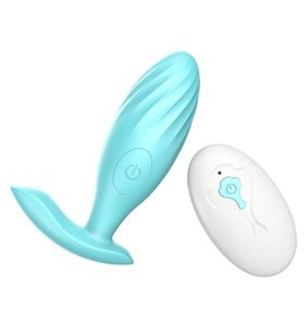 Анальная пробка с вибрацией «ButBut anal plug», с пультом дистанционного управления, 10 режимов вибрации, цвет Sex Aura