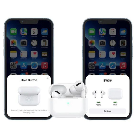 Бездротові навушники BOROFONE BW36 True wireless ANC noise reduction BT headset White | Зображення 4