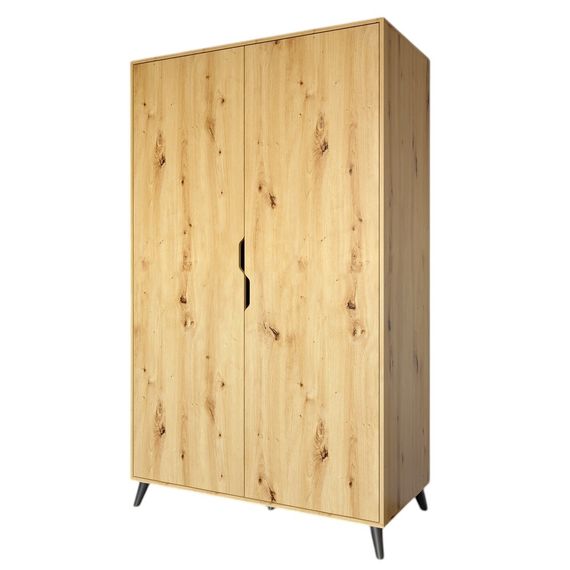 Шафа дводверна з чорними ніжками М-ЗОН Борн 1200 Дуб Артизан (MZN-031060) | Зображення 1